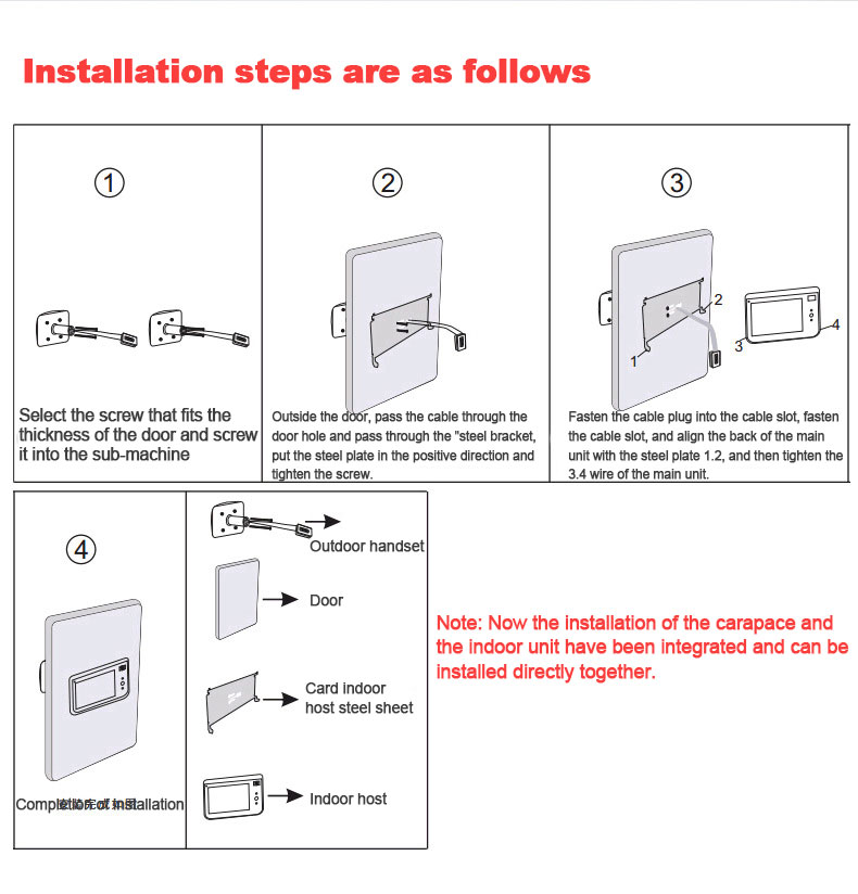 Wifi smart electronic cat eye video doorbell remote monitoring video intercom infrared motion detection alarm